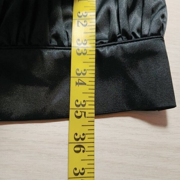 BEDO Black satin beaded backless shift dress - Picture 12 of 16